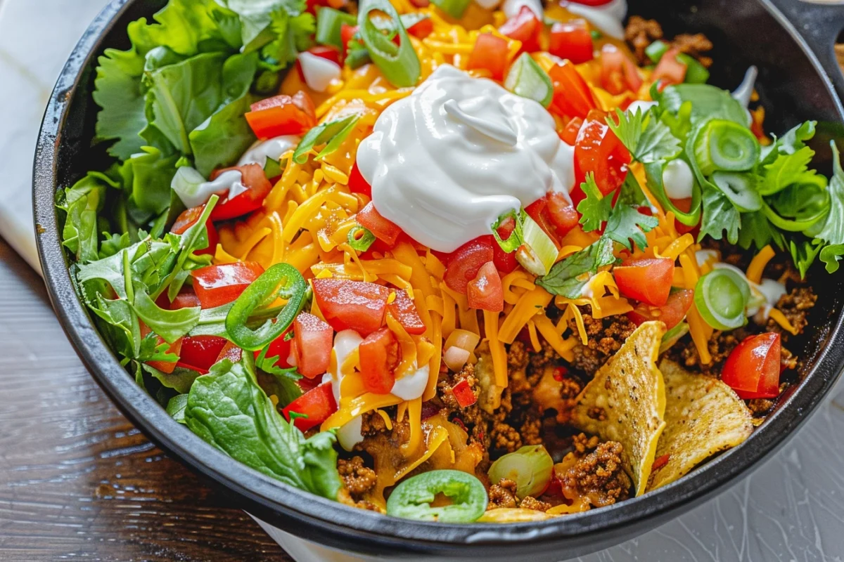 Walking taco casserole