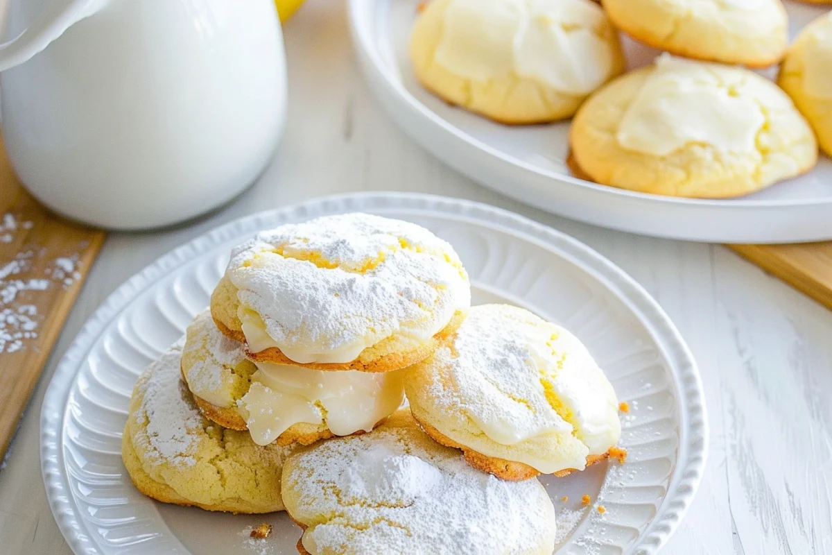 Delicious homemade sour cream cookies.