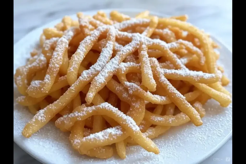 Delicious funnel cake fries