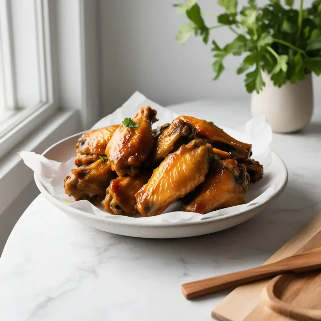 Delicious and naturally cooked turkey wings.