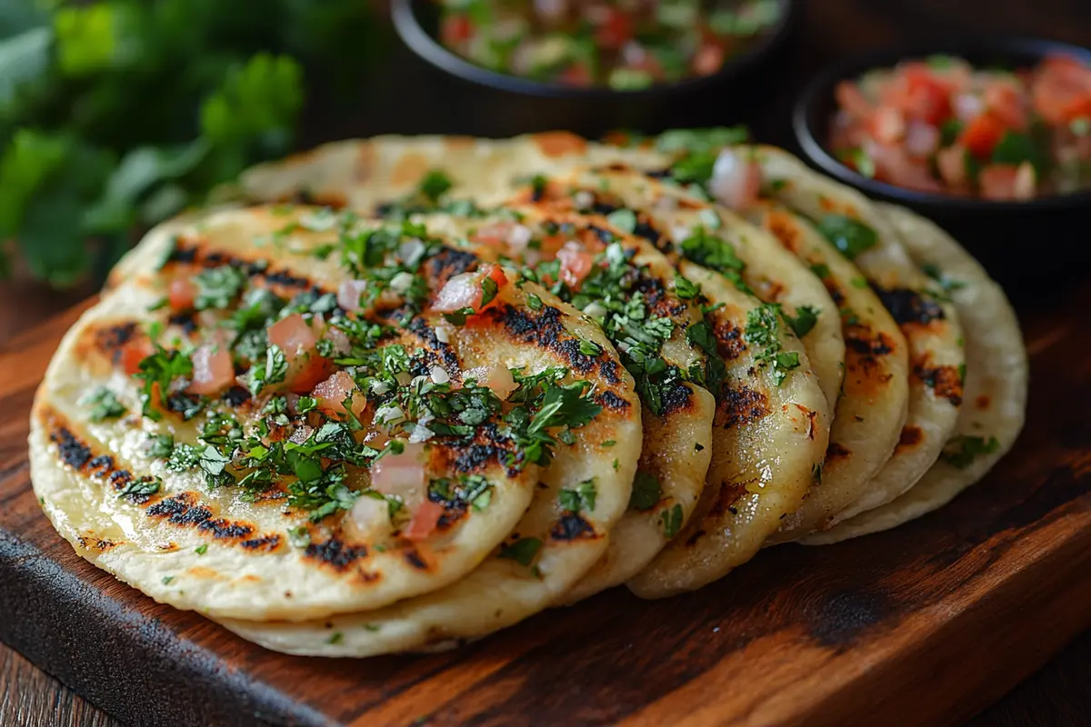 A delicious baleada, a traditional Honduran dish.