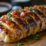 Lobster tail pastry close-up.